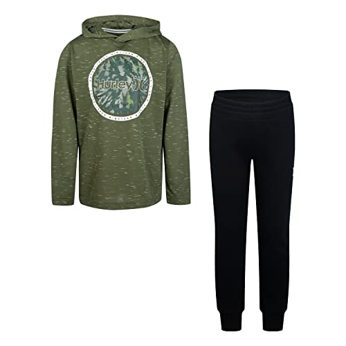 Hurley Jungen Hrlb Cloud Slub Set Sweatshirt + Hose, Army, 6 años Hurley Jungen Hrlb Cloud Slub Set Sweatshirt + Hose, Army, 6 años von Hurley