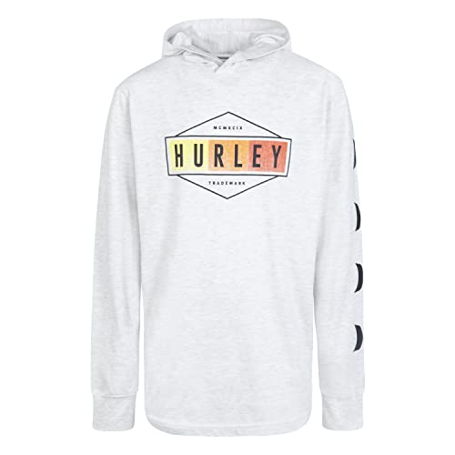 Hurley Jungen Langarmshirt mit Kapuze Sweatshirt, Birke, meliert, 7 años Hurley Jungen Langarmshirt mit Kapuze Sweatshirt, Birke, meliert, 7 años von Hurley