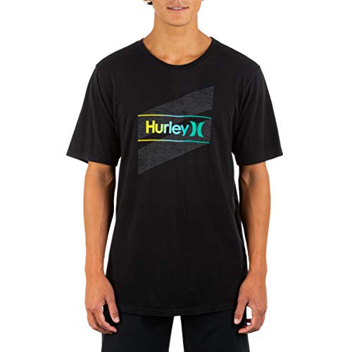 Hurley M Evd WSH OAO Slashed SS T-Shirt, Schwarz, S Hurley M Evd WSH OAO Slashed SS T-Shirt, Schwarz, S von Hurley