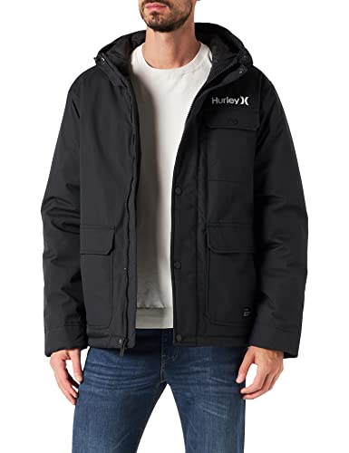 Hurley Herren M Idyllwild 3M Parka Jacket, Newprint Or Black/Wht, M EU Hurley Herren M Idyllwild 3M Parka Jacket, Newprint Or Black/Wht, M EU von Hurley