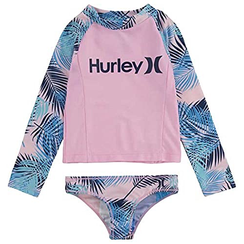 Hurley Mädchen Hrlg Ls UPF Top/Bottom 2pc Bikini-Set, Pink, 4 años Hurley Mädchen Hrlg Ls UPF Top/Bottom 2pc Bikini-Set, Pink, 4 años von Hurley