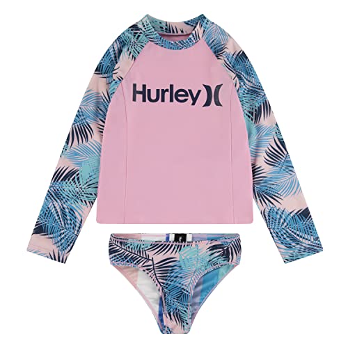 Hurley Mädchen Hrlg Ls UPF Top/Bottom 2pc Bikini-Set, Pink, 8 años Hurley Mädchen Hrlg Ls UPF Top/Bottom 2pc Bikini-Set, Pink, 8 años von Hurley