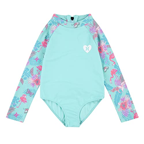 Hurley Mädchen Hrlg Ruffle Long Sleeve One Piece Einteiliger Badeanzug, Aurora Green, 2 años Hurley Mädchen Hrlg Ruffle Long Sleeve One Piece Einteiliger Badeanzug, Aurora Green, 2 años von Hurley