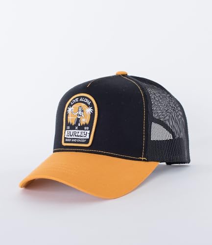 Hurley Herren M Live Aloha Trucker Cap, Schwarz, Einheitsgröße EU Hurley Herren M Live Aloha Trucker Cap, Schwarz, Einheitsgröße EU von Hurley