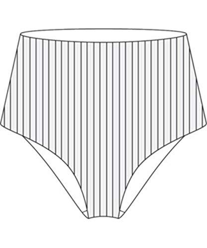 Hurley Damen W Radial High Waist Mod Sf BTM Bikini, Weiß, S von Hurley