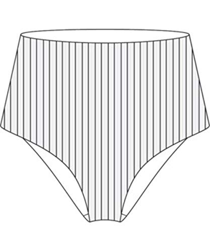 Hurley Damen W Radial High Waist Mod Sf BTM Bikini, Weiß, S Hurley Damen W Radial High Waist Mod Sf BTM Bikini, Weiß, S von Hurley