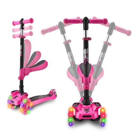 3-Rad-Roller für Kinder - Stand & Cruise Kinder/Kleinkind-Spielzeug-Klapp-Kick-Roller mit/Einstellbarer Höhe, rutschfestem Deck, blinkenden Radlichtern, für Jungen/Mädchen zwischen 2 und 12 Jahren 3-Rad-Roller für Kinder - Stand & Cruise Kinder/Kleinkind-Spielzeug-Klapp-Kick-Roller mit/Einstellbarer Höhe, rutschfestem Deck, blinkenden Radlichtern, für Jungen/Mädchen zwischen 2 und 12 Jahren von Hurtle
