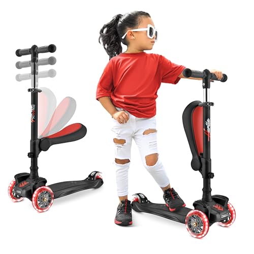 Hurtle 3-Rad-Roller für Kinder - Steh- und Kreuzfahrt-Kinderspielzeug Tretroller mit Verstellbarer Höhe, Rutschfester Plattform, Blinkenden Radlichtern, für Jungen/Mädchen im Alter von 2-12 Jahren Hurtle 3-Rad-Roller für Kinder - Steh- und Kreuzfahrt-Kinderspielzeug Tretroller mit Verstellbarer Höhe, Rutschfester Plattform, Blinkenden Radlichtern, für Jungen/Mädchen im Alter von 2-12 Jahren von Hurtle
