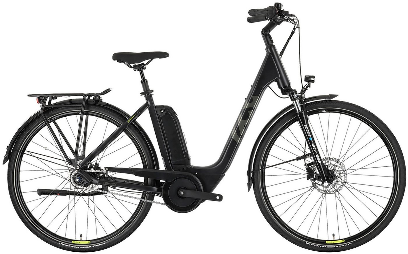 Husqvarna E-BICYCLES E-Bike E-Citybike Grand City Y2, 9 Gang Tektro RD-T350 Schaltwerk, Kettenschaltung, Mittelmotor, 500 Wh Akku, Pedelec, Elektrofahrrad für Herren, Cityrad von Husqvarna E-BICYCLES