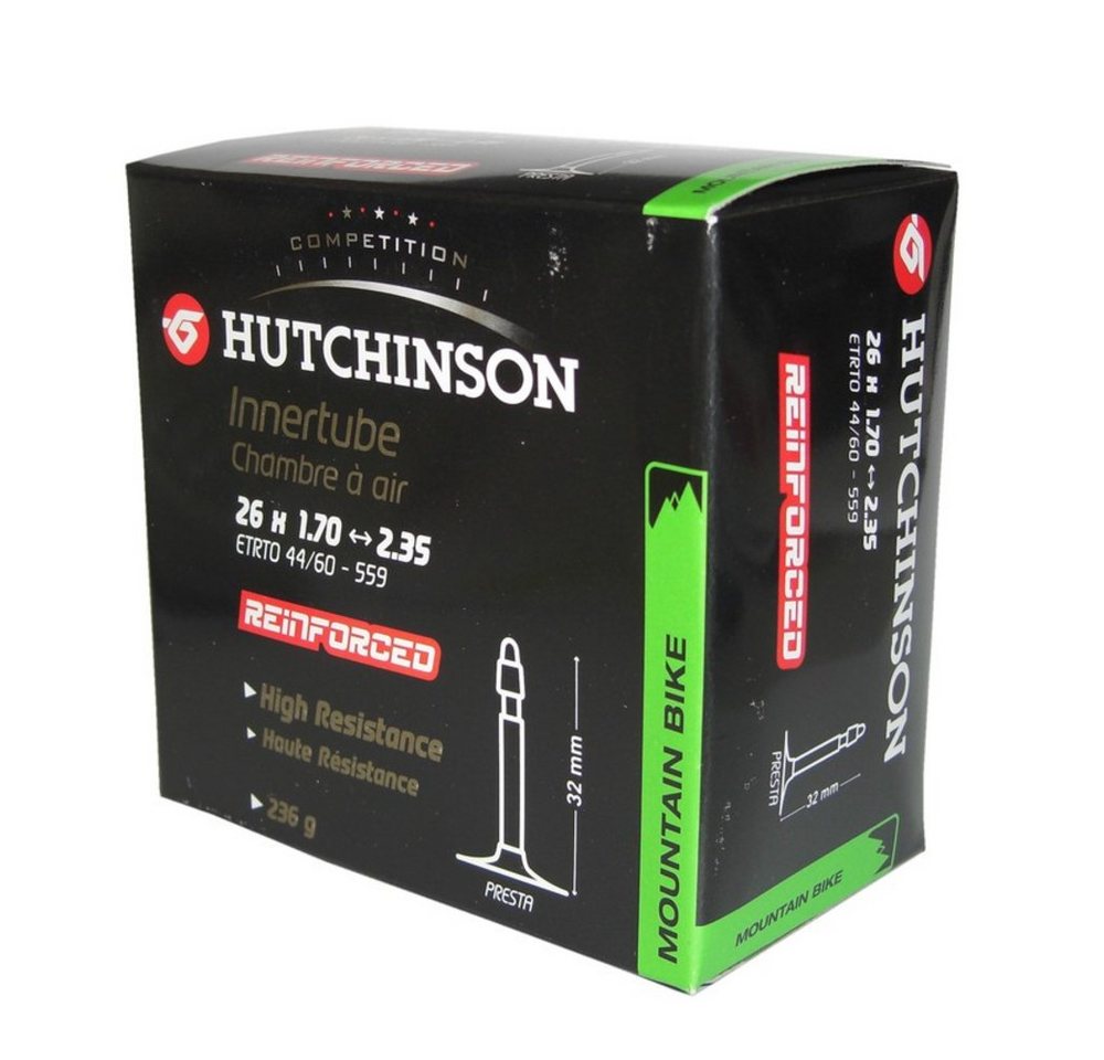 Hutchinson Fahrradschlauch 26" Schlauch "Reinforced", 26x1.70-2.35", SV 48 mm Hutchinson Fahrradschlauch 26" Schlauch "Reinforced", 26x1.70-2.35", SV 48 mm von Hutchinson