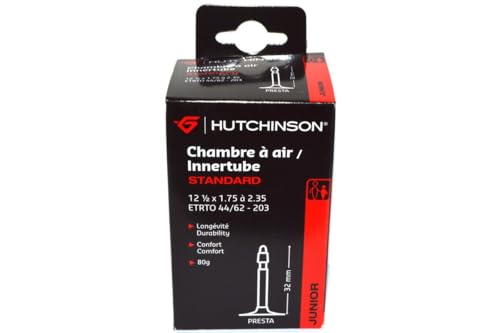 Hutchinson Standard Fahrradschlauch, Schwarz, 12 1/2 x 1.75/2.35 Franz-Ventil 32 mm Hutchinson Standard Fahrradschlauch, Schwarz, 12 1/2 x 1.75/2.35 Franz-Ventil 32 mm von Hutchinson