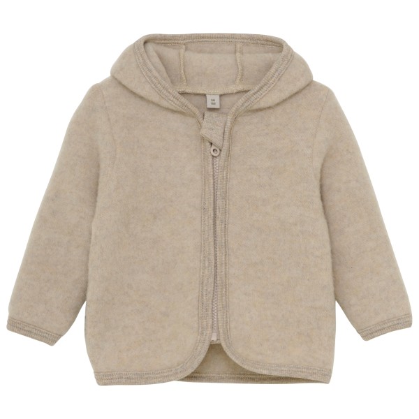 Huttelihut - Baby's Jacket Wool Fleece - Merinojacke Gr 68 beige von Huttelihut