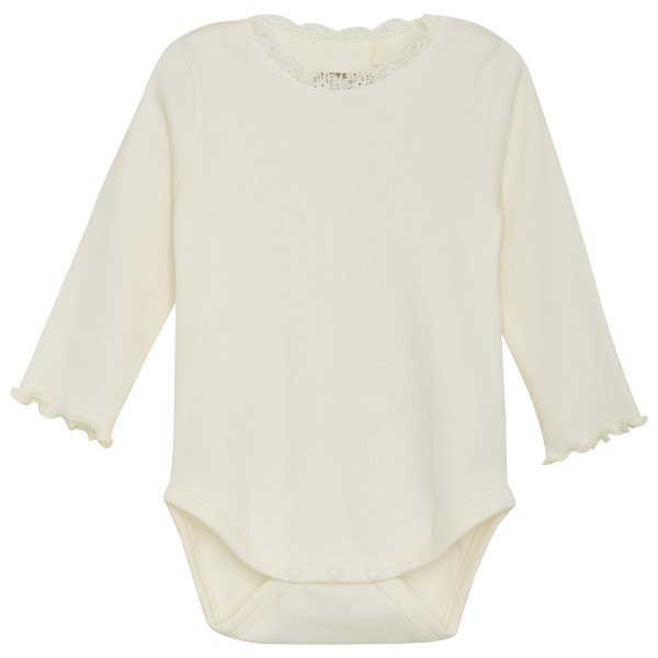 Huttelihut - Kid's Body L/S Rib Girl - Alltagsunterwäsche Gr 62 beige von Huttelihut