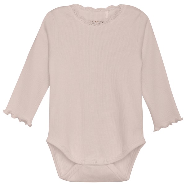 Huttelihut - Kid's Body L/S Rib Girl - Alltagsunterwäsche Gr 80 rosa von Huttelihut