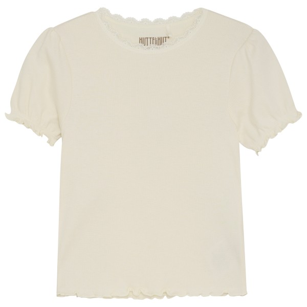 Huttelihut - Kid's T-Shirt S/S Rib - T-Shirt Gr 104 weiß Huttelihut - Kid's T-Shirt S/S Rib - T-Shirt Gr 104 weiß von Huttelihut