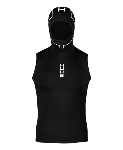 2023 Huub Neoprene Hooded Wetsuit Vest NEOHVEST - Black Size - L von Huub