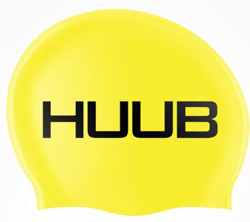 Huub Badekappe, Gelb, leicht dehnbar, leicht, Uni, flach geformt, 100% Silikon, hervorragende Haltbarkeit Huub Badekappe, Gelb, leicht dehnbar, leicht, Uni, flach geformt, 100% Silikon, hervorragende Haltbarkeit von Huub