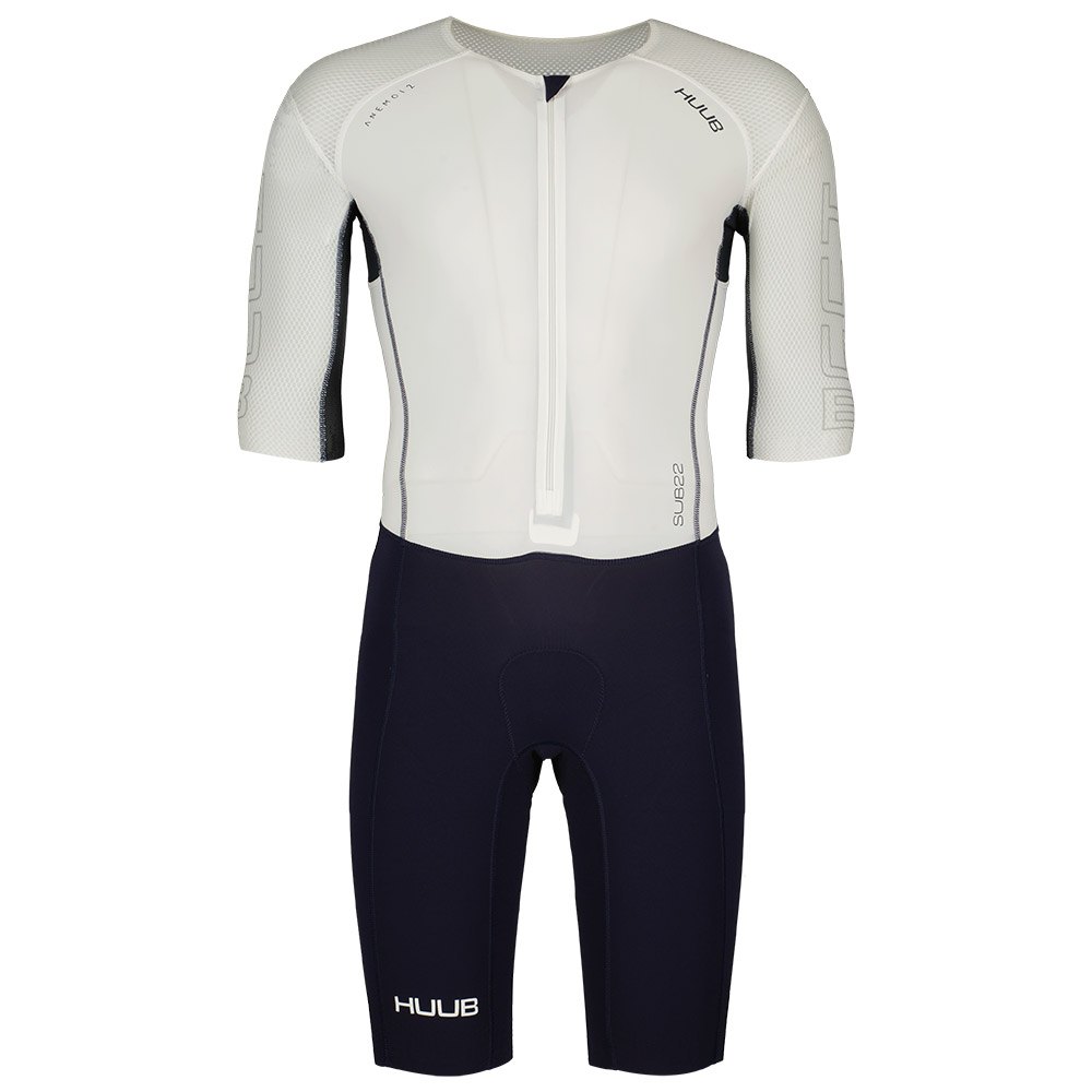 Huub Anemoi 2 Sub22 Fl Short Sleeve Trisuit Weiß,Blau S Mann von Huub