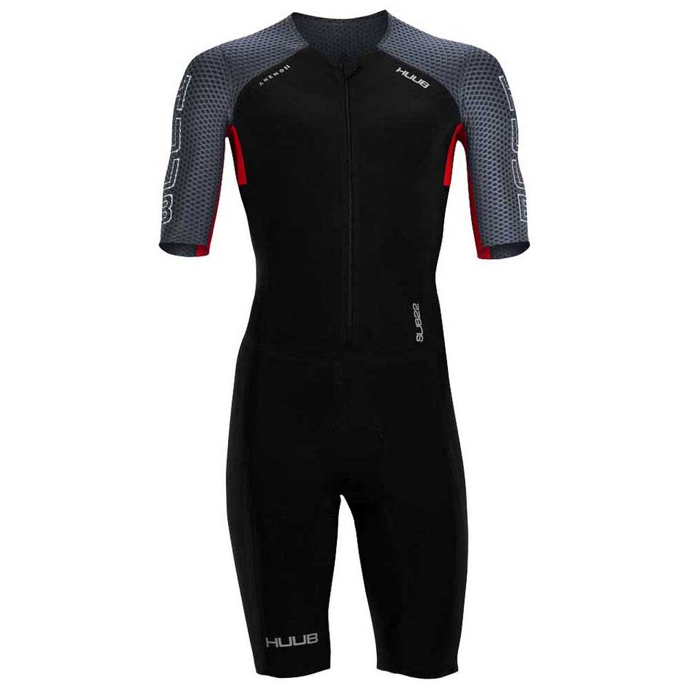 Huub Anemoi 2 Sub22 Short Sleeve Trisuit Schwarz,Grau XL Mann Huub Anemoi 2 Sub22 Short Sleeve Trisuit Schwarz,Grau XL Mann von Huub