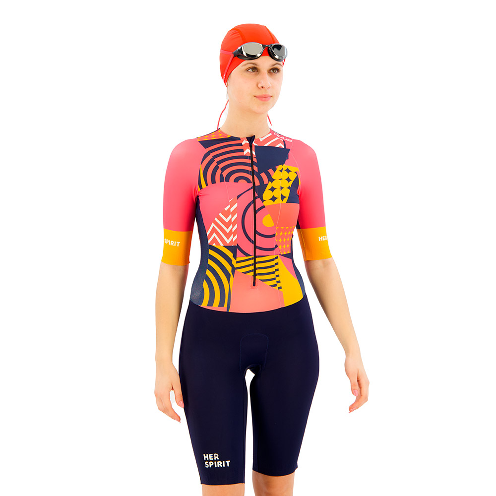 Huub Her Spirit Lc Short Sleeve Trisuit Mehrfarbig L Frau Huub Her Spirit Lc Short Sleeve Trisuit Mehrfarbig L Frau von Huub