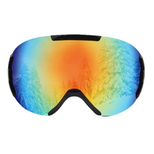 Huvqianu Snowboard Goggles Over Glasses, Anti-Fog Snowboard Goggles, Cold Weather Goggles, TPU Frame Snow Goggles, Unbreakable PC Lenses, Winter Sports Goggles for Snowboarding and Skiing von Huvqianu