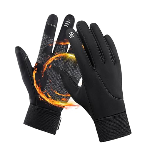 Winter-Skihandschuhe, Outdoor-Aktivitätshandschuhe, isolierte Handschuhe für kaltes Wetter, Herren-Touchscreen-Handschuhe, warme Handschuhe, Outdoor-Handschuhe, wasserdichte Fahrradhandschuhe, kaltes von Huvqianu