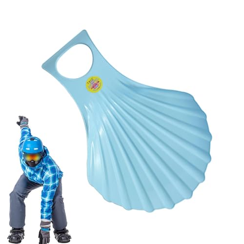 Huxibai Winterschlitten für Kinder,Downhill-Sprinter - Outdoor-Skischlitten | Verdickter Downhill-Grasschieber, Flexible Ski-Schneeschlitten mit kältebeständigem Griff für Outdoor-Rodeln von Huxibai