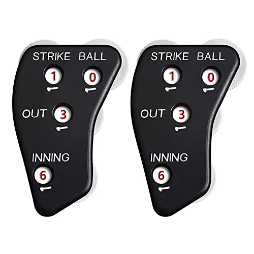 Hxyxbnhno Baseball-Zähler mit 4 Rädern, für Softballbälle, Baseball-Schiedsrichter, Clicker-Set, 2 Stück von Hxyxbnhno