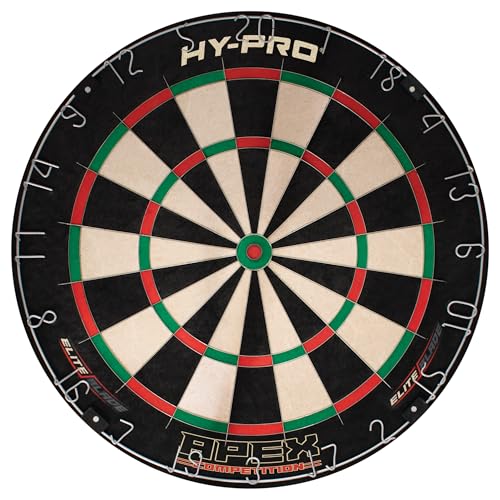 Hy-Pro Apex Dartscheibe – Klammerfrei, Klingendraht, Sisal der Güteklasse A, für drinnen und draußen, tolle Dart-Geschenkidee Hy-Pro Apex Dartscheibe – Klammerfrei, Klingendraht, Sisal der Güteklasse A, für drinnen und draußen, tolle Dart-Geschenkidee von Hy-Pro