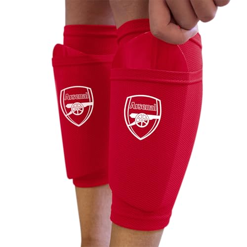 Hy-Pro Arsenal FC Schienbeinschoner mit Sockenmanschette, Jugend-Schienbeinschutz, atmungsaktiv, leicht, langlebig, Schutzausrüstung, Merchandise, Gunners, tolle Fußball-Geschenkidee Hy-Pro Arsenal FC Schienbeinschoner mit Sockenmanschette, Jugend-Schienbeinschutz, atmungsaktiv, leicht, langlebig, Schutzausrüstung, Merchandise, Gunners, tolle Fußball-Geschenkidee von Hy-Pro