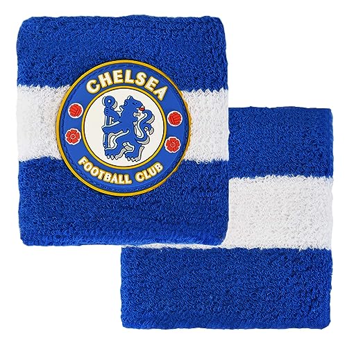 Hy-Pro Chelsea F.C. Baumwollarmband, offizielles Lizenzprodukt, Blau, 2 Stück, Schweißband, Kinder, Erwachsene, Unisex, feuchtigkeitsableitende Schweißbänder, Fußball, Laufen, Sport, Fitnessstudio, Hy-Pro Chelsea F.C. Baumwollarmband, offizielles Lizenzprodukt, Blau, 2 Stück, Schweißband, Kinder, Erwachsene, Unisex, feuchtigkeitsableitende Schweißbänder, Fußball, Laufen, Sport, Fitnessstudio, von Hy-Pro