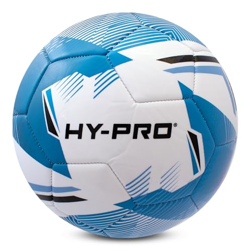 Hy-Pro Chevron Fußball - Blau, Größe 5, Fußball aus PVC für verbesserten Grip - optimal für Trainings- und Wettkampfspiele bei Allen Wetterbedingungen. Hy-Pro Chevron Fußball - Blau, Größe 5, Fußball aus PVC für verbesserten Grip - optimal für Trainings- und Wettkampfspiele bei Allen Wetterbedingungen. von Hy-Pro