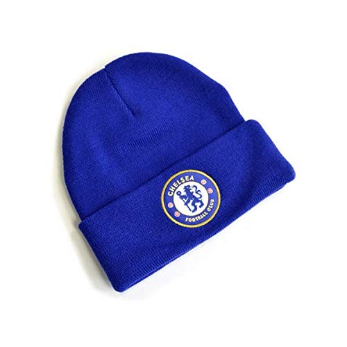 ND Sports Combat Chelsea FC Strickmütze mit Wappen, Einheitsgröße, Königsblau von ND Sports