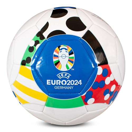 Hy-Pro Euro 2024 Fußball - Größe 5, offiziell lizenziert, UEFA, Training, Spiel, Merchandise, Sammlerstück für Kinder und Erwachsene von Hy-Pro