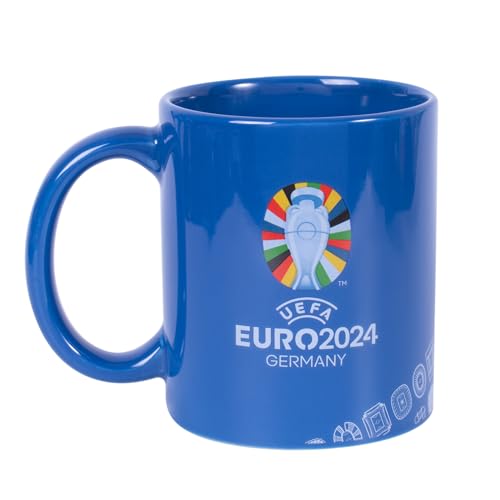 Hy-Pro Euro 2024 Keramikbecher, offiziell lizenziert, Blau Hy-Pro Euro 2024 Keramikbecher, offiziell lizenziert, Blau von Hy-Pro