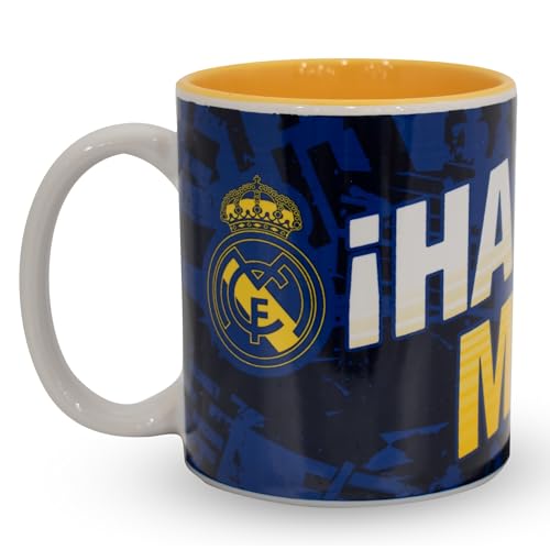 Hy-Pro Offiziell lizenzierte Real Madrid CF-Tasse, 325 ml, Keramik, spülmaschinenfest, mikrowellengeeignet, Tasse für heiße Getränke, Tee und Kaffee, Real Madrid Merchandise, Fußball-Geschenkidee für Hy-Pro Offiziell lizenzierte Real Madrid CF-Tasse, 325 ml, Keramik, spülmaschinenfest, mikrowellengeeignet, Tasse für heiße Getränke, Tee und Kaffee, Real Madrid Merchandise, Fußball-Geschenkidee für von Hy-Pro