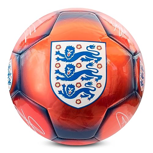 Hy-Pro Offiziell lizenzierter England FA Classic Signature Fußball, Metallic, Größe 5, Training, Match, Merchandise, Sammlerstück für Kinder und Erwachsene von Hy-Pro