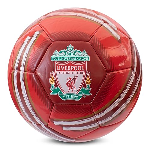 Hy-Pro Offiziell lizenzierter Liverpool F.C. Cyclone Fußball, Größe 5, Training, Match, Merchandise, Sammlerstück für Kinder und Erwachsene von Hy-Pro