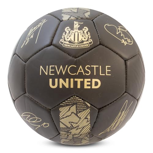 Hy-Pro Offiziell lizenzierter Newcastle United FC Fußball – Wappenball, Größe 3, NUFC, Training, Match, Merchandise, Sammlerstück für Kinder und Erwachsene von Hy-Pro