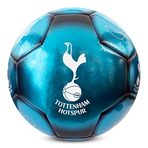 Hy-Pro Offiziell lizenzierter Tottenham F.C. Classic Signature Fußball, Metallic, Größe 5, Spors, Training, Match, Merchandise, Sammlerstück für Kinder und Erwachsene, Blau Hy-Pro Offiziell lizenzierter Tottenham F.C. Classic Signature Fußball, Metallic, Größe 5, Spors, Training, Match, Merchandise, Sammlerstück für Kinder und Erwachsene, Blau von Hy-Pro