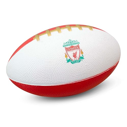 Hy-Pro Offizielles Lizenzprodukt Liverpool F.C. Mini-American Football, Schaumstoff, weich, für drinnen und draußen, Erwachsene, Kinder, Jugendliche von Hy-Pro