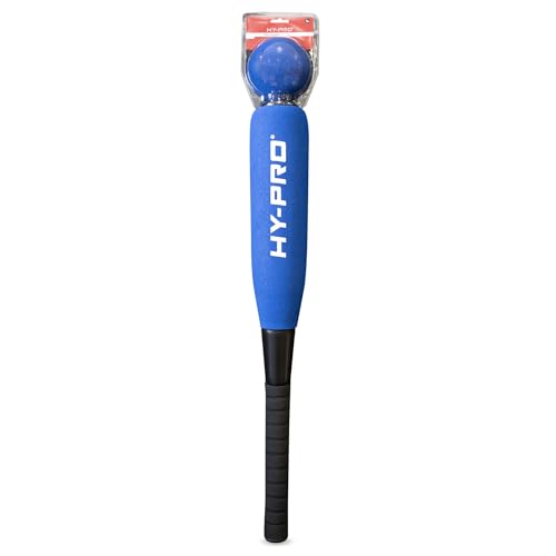 Hy-Pro Schaumstoff Baseball Schläger und Ball Set - Blau, Soft-Touch Schläger und Ball, optimal für Kinder, Rutschfester Griff, 24 Zoll Schaumstoff Schläger, Schaumstoff Ball, Soft Toy, Outdoor-Spiel Hy-Pro Schaumstoff Baseball Schläger und Ball Set - Blau, Soft-Touch Schläger und Ball, optimal für Kinder, Rutschfester Griff, 24 Zoll Schaumstoff Schläger, Schaumstoff Ball, Soft Toy, Outdoor-Spiel von Hy-Pro