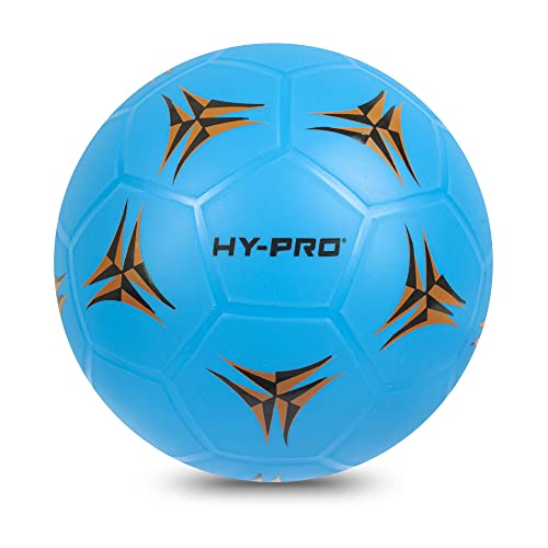 Hy-Pro Spielplatzball | Fußball für Kinder | Indoor Outdoor Garten Strand Spielen, blau, 21 cm von Hy-Pro