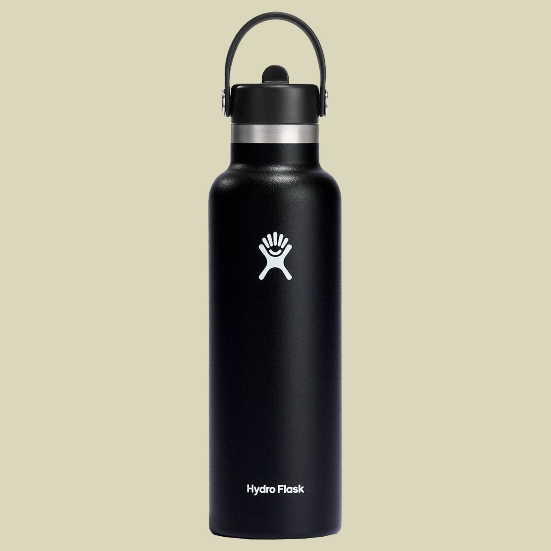 Hydro Flask 21 oz Standard Mouth w. Flex Straw Cap Volumen 621 Farbe black Hydro Flask 21 oz Standard Mouth w. Flex Straw Cap Volumen 621 Farbe black von Hydro Flask