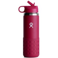 Hydro Flask Kinder 20oz Wide Mouth Straw Lid & Boot Isolierflasche von Hydro Flask