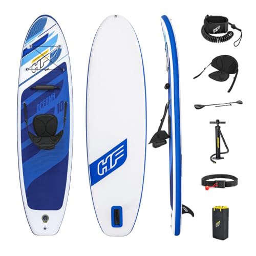 Bestway Hydro-Force SUP Allround Board-Set, Oceana, 305 x 84 x 12 cm, mit Kajak-Sitz und Paddel, Mehrfarbig von Bestway