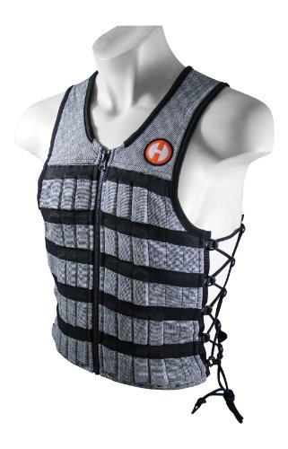 Hyperwear Hyper Vest PRO Unisex 4,5 kg verstellbare Gewichtsweste für Fitness Workouts, XXL, Grau von HYPERWEAR