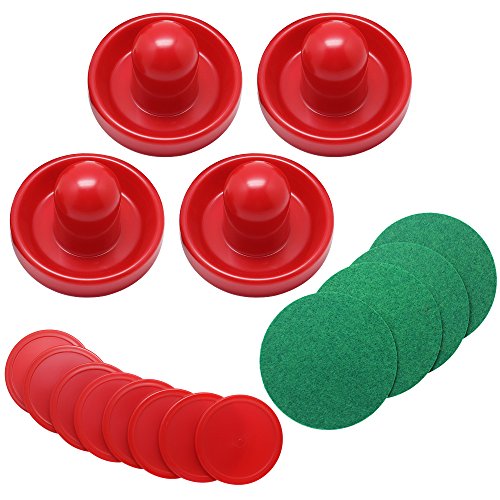 Hysagtek Air Hockey Pushers, 4 Stück Tischhockey Airhockey Lufthockey-Schieber für Lufthockey bälle, 96 mm, Tisch Hockey mit mit 8 Pucks, Rot Hysagtek Air Hockey Pushers, 4 Stück Tischhockey Airhockey Lufthockey-Schieber für Lufthockey bälle, 96 mm, Tisch Hockey mit mit 8 Pucks, Rot von Hysagtek