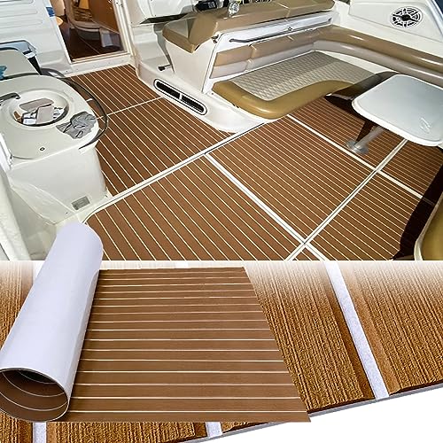 Hzkaicun Eva Schaum Boot Bodenbelag Marine rutschfeste Matte 120x41cm Selbstklebend Teakholzimitat Deck Teppich für Boote Schiffsdecks Yachtboden Schwimmbad Motorboot Schnellboot Kajak Hzkaicun Eva Schaum Boot Bodenbelag Marine rutschfeste Matte 120x41cm Selbstklebend Teakholzimitat Deck Teppich für Boote Schiffsdecks Yachtboden Schwimmbad Motorboot Schnellboot Kajak von Hzkaicun