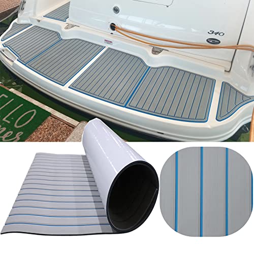 Hzkaicun Eva Schaum Boot Bodenbelag Marine rutschfeste Matte 240x112cm Selbstklebend Teakholzimitat Deck Teppich für Boote Schiffsdecks Yachtboden Schwimmbad Motorboot Schnellboot Kajak Hzkaicun Eva Schaum Boot Bodenbelag Marine rutschfeste Matte 240x112cm Selbstklebend Teakholzimitat Deck Teppich für Boote Schiffsdecks Yachtboden Schwimmbad Motorboot Schnellboot Kajak von Hzkaicun
